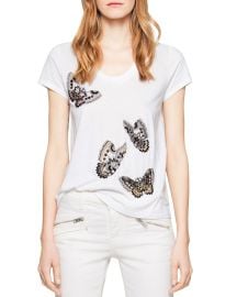 Zadig  amp  Voltaire Tiny Cannetille Butterfly Tee at Bloomingdales